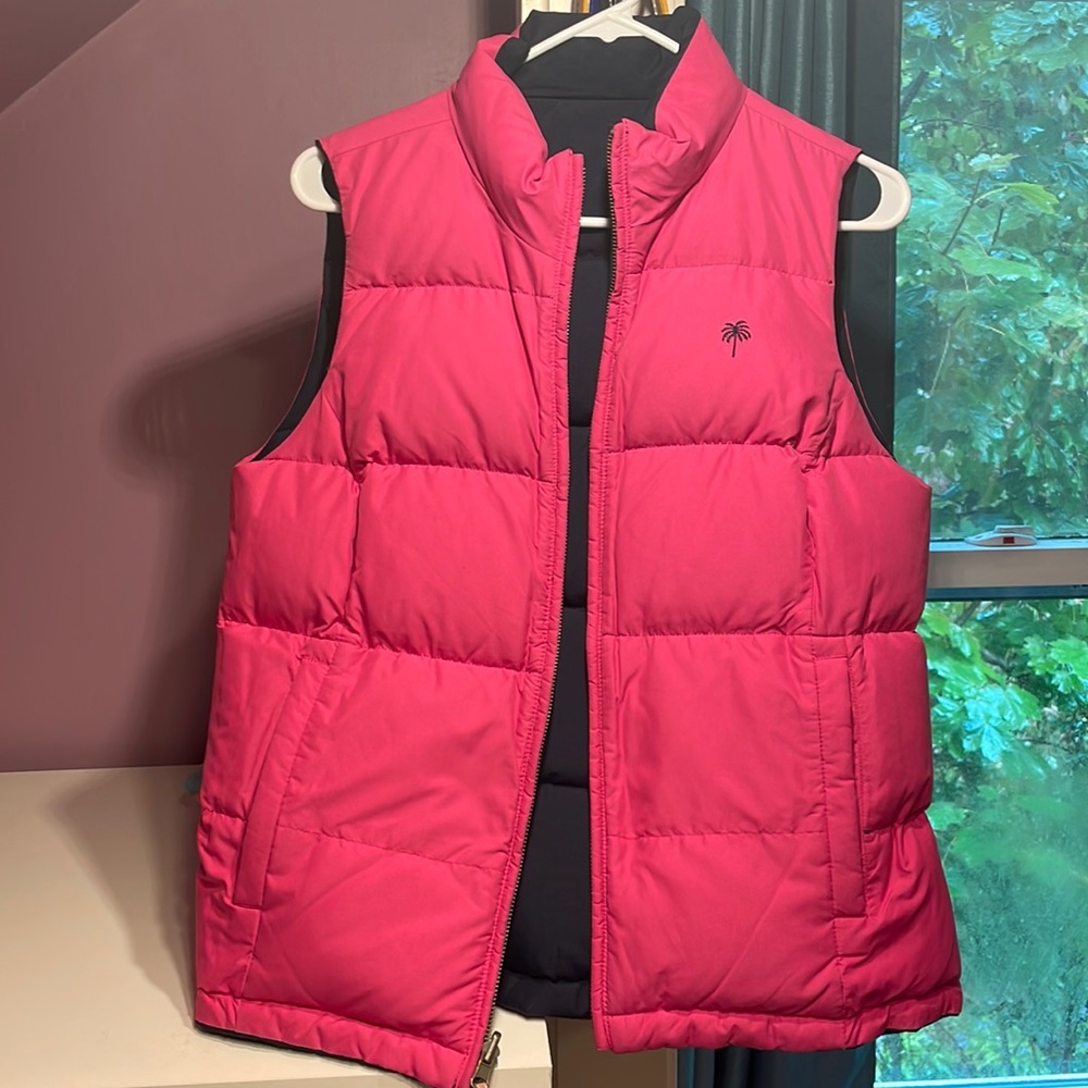 Lilly Pulitzer reversible puffer vest